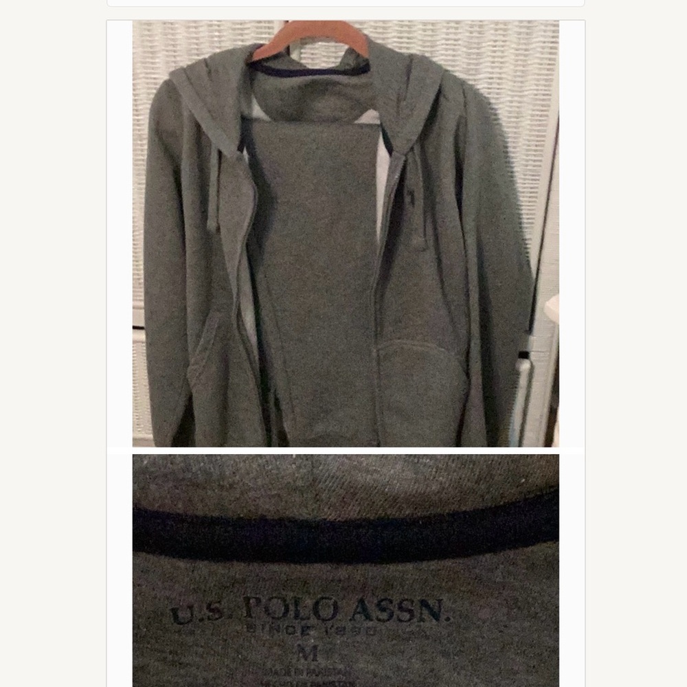 U.S. Polo Assn. Gray Hoodie